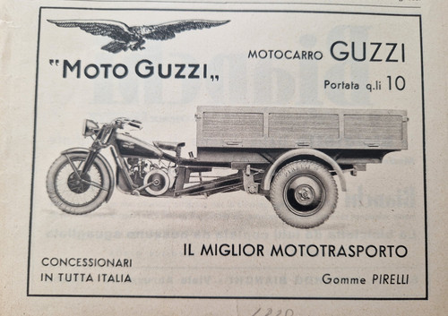 Pubblicita 1938 moto guzzi - pubblicita,
