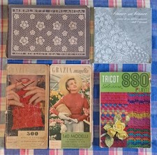 Set Di 5 Libri Cucito Merletti