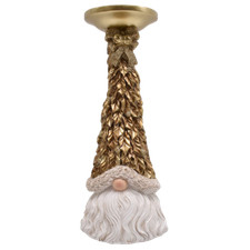 Porta candela oro con babbo