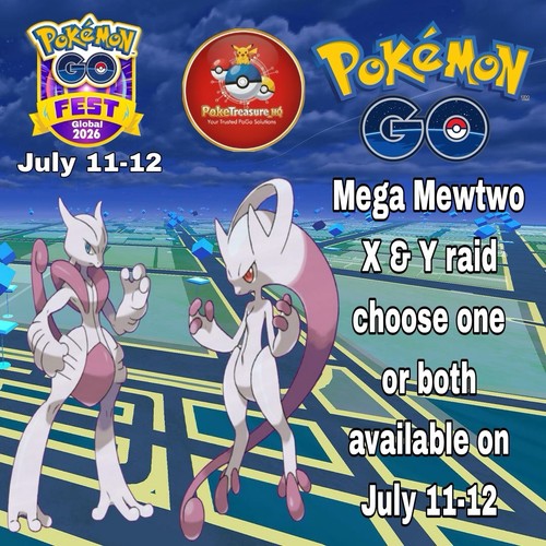 Pokémon 50x mega mewtwo - go,