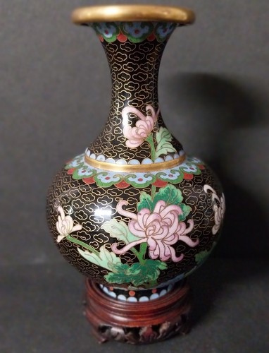 Antico vaso cloisonne meiji - vaso,