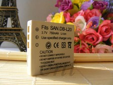 Batteria agli ioni di litio DB-L20 per Sanyo Xacti DSC-C5 Xacti VPC-C40 Xacti DMX-CA6