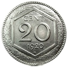 Vittorio Emanuele III (20 CENT. 1920 "ESAGONO") 