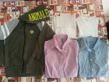 lotto 430 stock 5 pezzi abbigliamento bimbo bambino 8-9 Anni camicie benetton