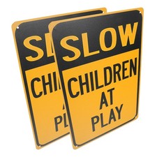  2 Pcs Segnali Stradali Per Bambini Cartelli Decorazioni Prato All'aperto