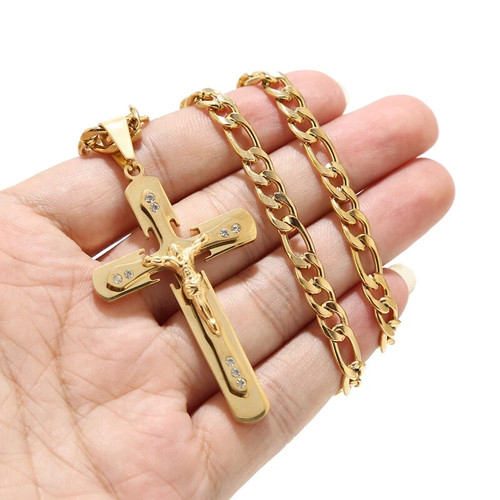 Collana croce crocifisso - collana,