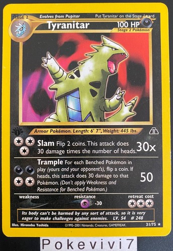 Carte pokemon tyranitar 75 - pokemon, 31/75