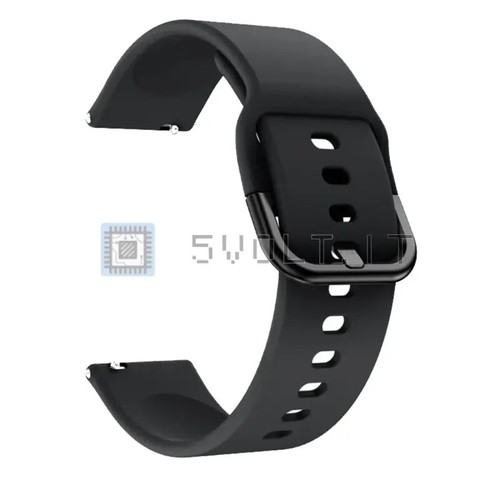 Cinturino silicone nero 22mm - cinturino,