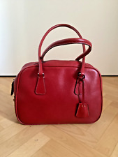 borsa Prada pelle cinghiale rosso