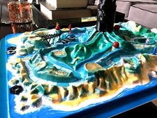 Gioco da tavolo compatibile Fireball Island 1986 vintage solo RICAMBI