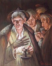 TULLIO GRASSI - INCONTRO NOTTURNO - OPERA SPETTACOLARE DA MUSEO