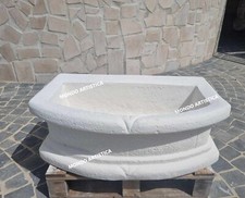 LAVANDINO LAVABO PILOZZO VASCA PER CUCINA DA ESTERNO GIARDINO IN  CEMENTO  MARMO