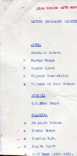 Listino prezzi lancia appia - listino,