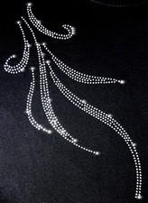 XL STRASS ORNAMENTO ONDA RANGO