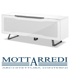 MOBILE PORTA TV IN VETRO CON PIEDINI MUNARI RAVENNA HIGH 126 / 150 / 152 / 176