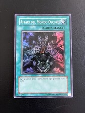 YU GI OH CARTA AFFARI DEL MONDO OSCURO SUPER RARA VINTAGE STON-IT038 DECK LOTTO