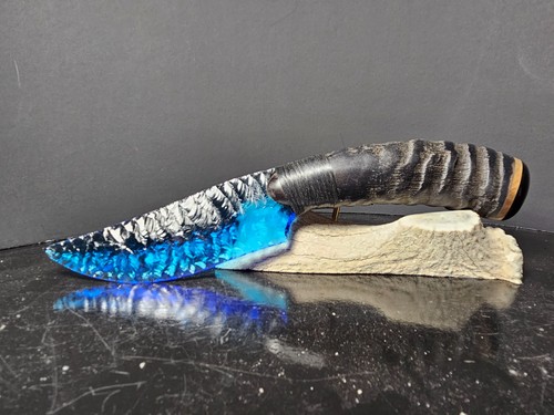 Coltello folle vetro - vetro, blu
