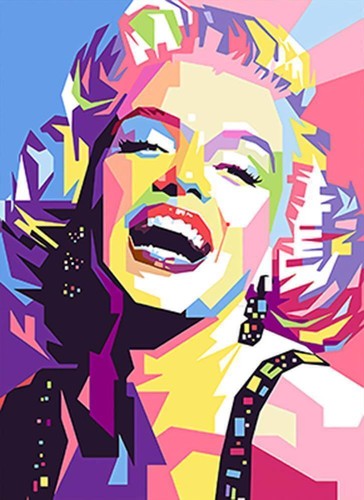 Dipinto con numeri marilyn - con,