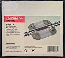 Auhagen Scala N 44 625 Passaggio A Livello Con Barriere Modello Treno Vintage