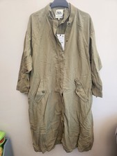 Cappotto parka lungo ZARA kaki