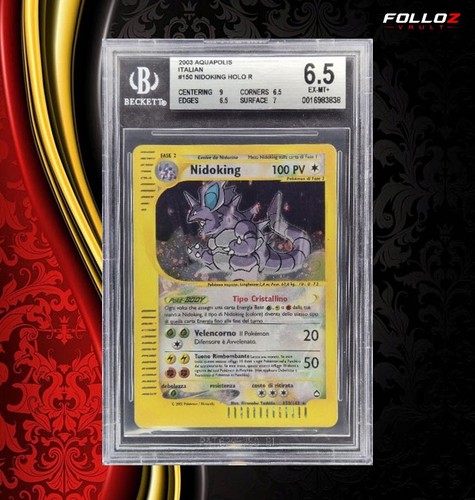 Carta pokemon nidokinc crystal - carta,