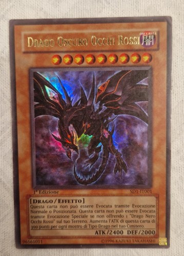 Carta drago oscuro - yu-gi-oh!,