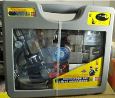 Microscopio giocattolo in metallo ingrandimento da 100x a 1.200x, 10+