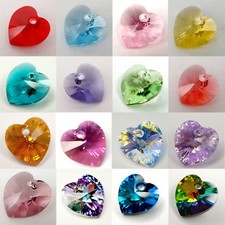 CIONDOLO CUORE XILION CRISTALLO SWAROVSKI ORIGINALE #6228 ~ 10,3 x 10 mm ~ molti colori