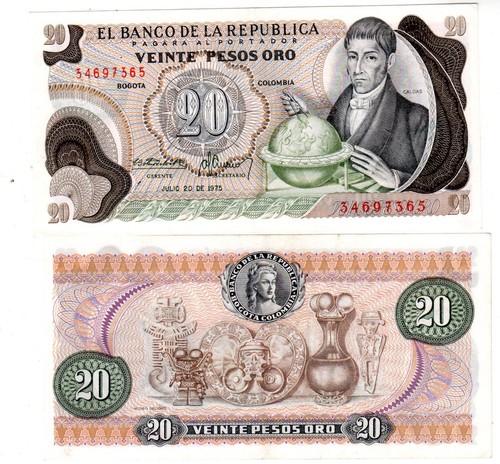 Colombie colombia billet - colombie,
