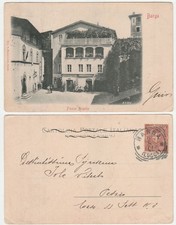 BARGA - LUCCA - PIAZZA ANGELIO - VIAGG. 1901 -32573-