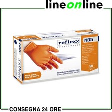Guanti in nitrile monouso full grip Reflexx N85 senza polvere