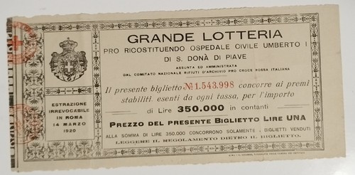 Biglietto grande lotteria - grande,