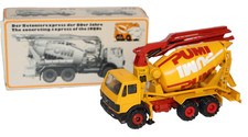Conrad modello in metallo 3052 - Mercedes Pumi Putzmeister pompa per calcestruzzo M 16 IMBALLO ORIGINALE 1:50