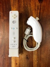 Controller WiiMote Originale con Motion Plus e Nunchuk Wii Funzionante bianco