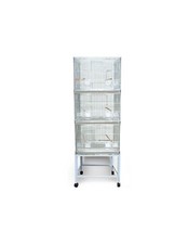 Batteria Gabbie per Uccelli, Allevamento o Esposizione, con Accessori,  60 cm