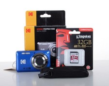 Kodak PIXPRO FZ55 16MP kit pacchetto fotocamera compatta zoom 5x - blu