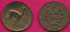 PERU 1/2 SOL DE ORO 1970 WITH