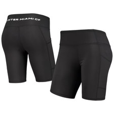 Pantaloncini da motociclista con tasca da donna Inter Miami CF ZooZatz nuovi originali - neri - piccoli