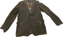 BARBOUR DEPT (B) GIACCA SPORTIVA COMANDANTE LARGE L COTONE CERATO OLIVA
