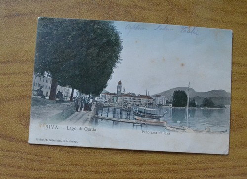 Cartolina trento riva lago - cartolina,