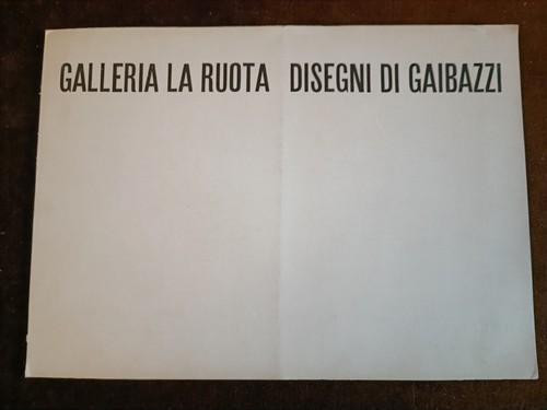 Remo gaibazzi invito - remo, galleria