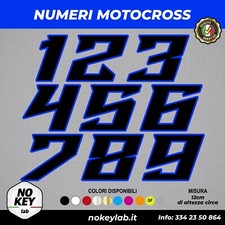 Adesivi NUMERO GARA Moto Cross