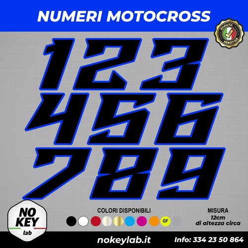 Adesivi numero gara moto - adesivi,