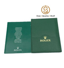Rolex Porta Garanzia Verde Paper Warranty Holder Code 30.01.34 Originale