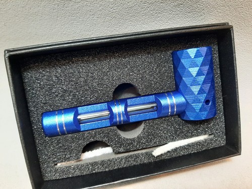 Pipa fina alluminio blu - blu, 12
