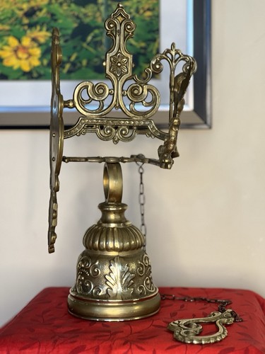 Antique c1920 brass gate - brass,