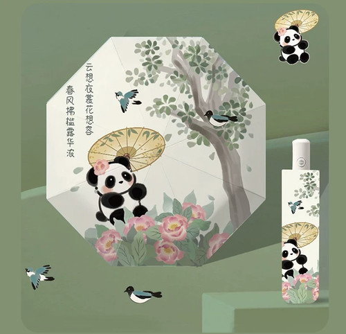 Ombrello panda completamente - panda,