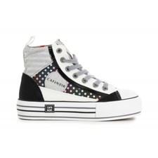 Cafe Noir SNEAKERS MID PATCHWORK IN TESSUTO CON POIS - C1DM9505