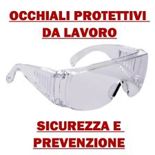 OCCHIALI PROTETTIVI da Lavoro Trasparenti di Sicurezza e Protezione top quality