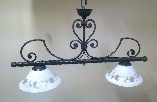 Lampadario bilancia ferro - lampadario, in